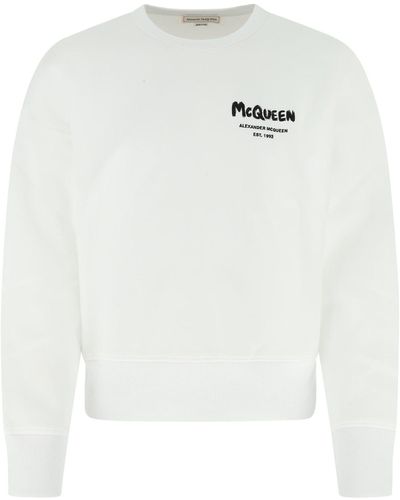 Alexander McQueen Felpa-l - White