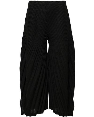 Issey Miyake Linen Like Pleats Pants - Black