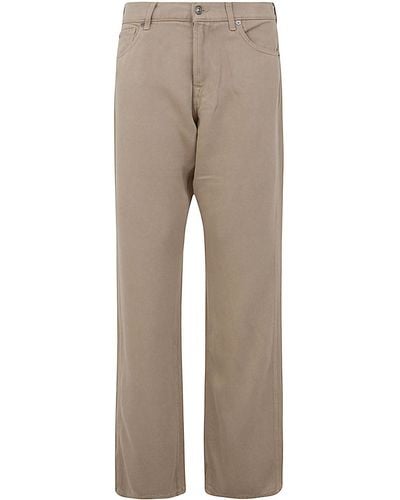 7 For All Mankind Tess Trouser Colored Tencel Sand - Natural
