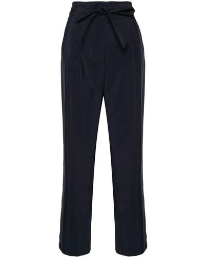 Emporio Armani Modal Pants With Coulisse - Blue