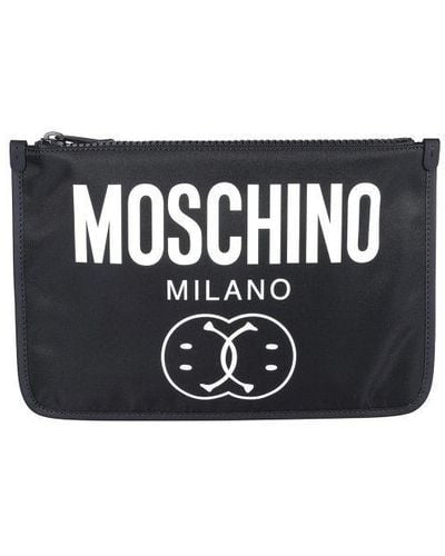Moschino Pochette Con Logo - Nero