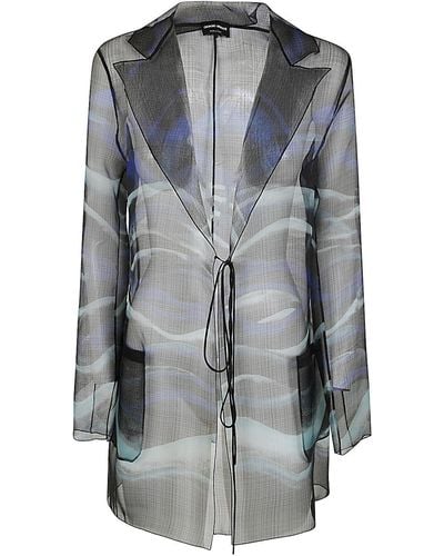 Giorgio Armani Printed Jacket - Gray