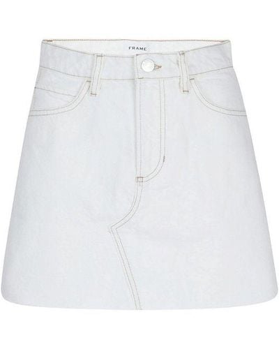 FRAME Mini Skirts - White