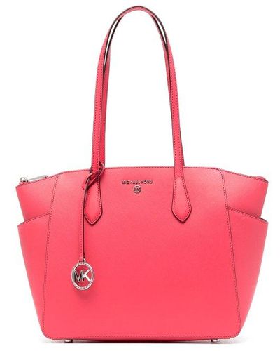 Michael Kors Medium Marilyn Leather Tote Bag - Pink