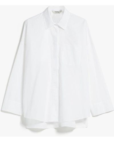 Max Mara Cotton Oxford Shirt - White