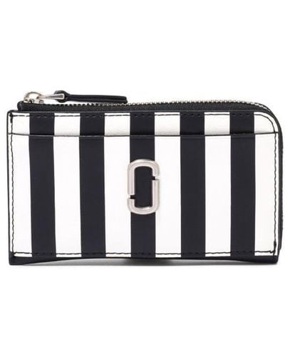 Marc Jacobs The Stripe Zipped Wallet - White