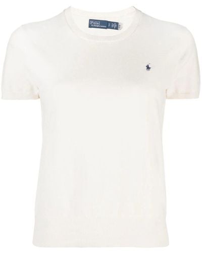 Polo Ralph Lauren Short Sleeves Crew Neck Sweater - White
