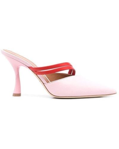 Malone Souliers Tia 90 Leather Court Shoes - Pink