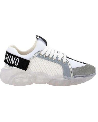 Moschino Sneakers Con Logo - Bianco