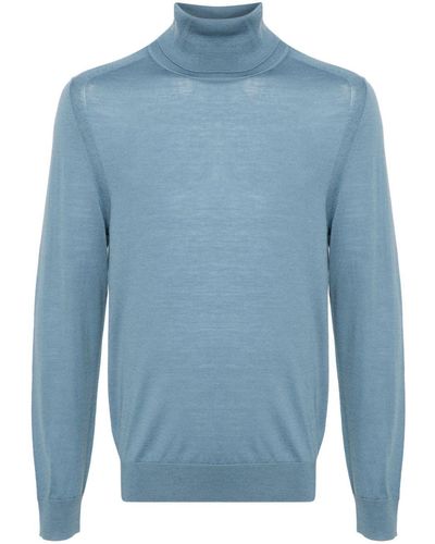 Paul Smith Sweater Roll Neck - Blue