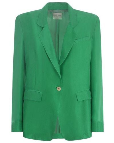 Forte Forte Jacket In Silk - Green