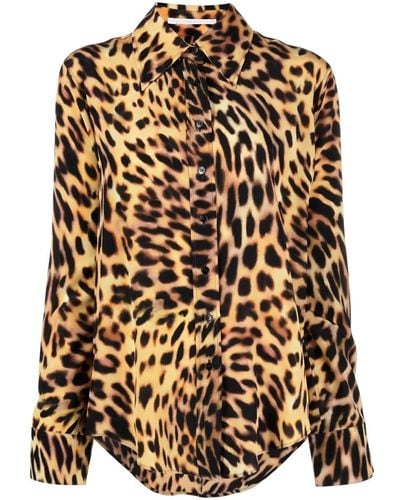 Stella McCartney All-over Leopard-print Shirt - Multicolor