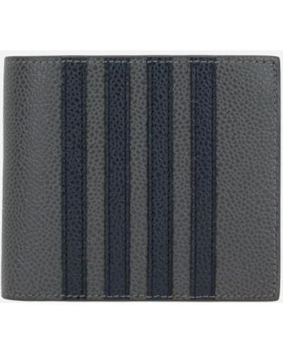 Thom Browne 4-bar Stripe Bifold Cardholder - U Gray