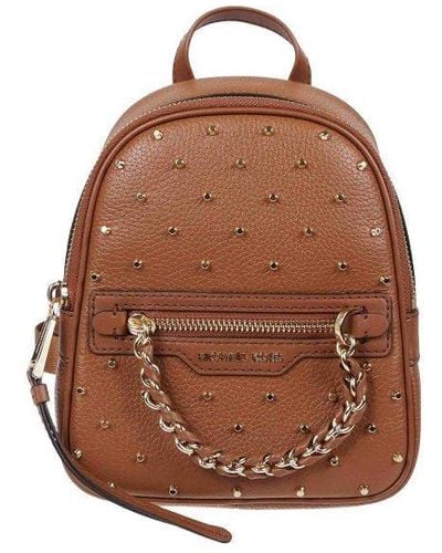 Michael Kors Elliot Leather Backpack - Brown