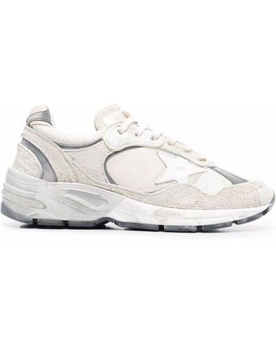 Golden Goose Dad-star Suede Sneakers - White