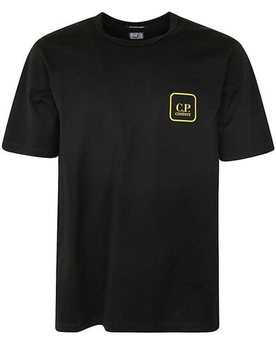 C.P. Company Metropolis Series Mercerized Jersey Logo Graphic T-Shirt - Black