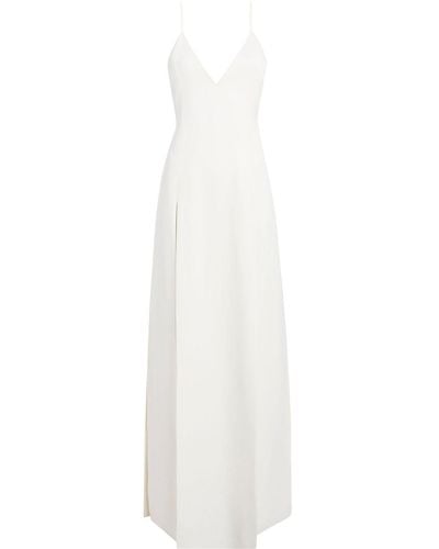 Khaite Nonya Slip Maxi Dress - Women's - Acetate/viscose - White