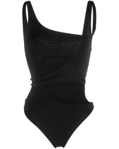 Off-White c/o Virgil Abloh Cut-out High-cut Swimsuit - Black