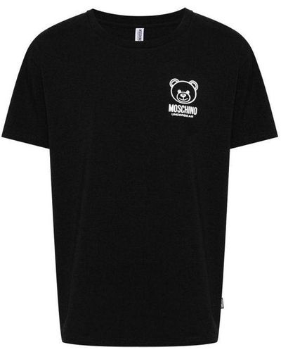 Moschino T-Shirt Con Motivo Orsetto - Nero