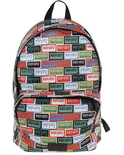KENZO All Over Logo Backpack - Gray