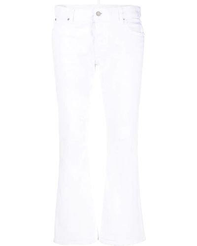 DSquared² Bootcut Cropped Pants - White