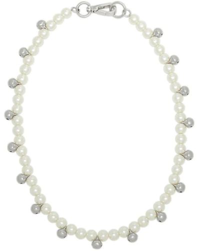 Simone Rocha Bell Charm And Necklace - White