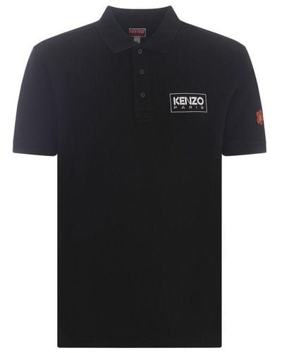 KENZO Polo Shirt In Cotton - Black