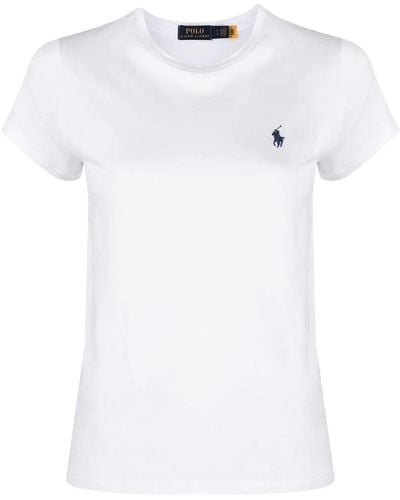 Polo Ralph Lauren Wimbledon Logo-embroidered Cotton T-shirt - White
