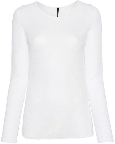 Pierantoniogaspari Printed Crew Neck Sweater - White