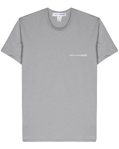 Comme des Garçons Logo-print Cotton T-shirt - Gray