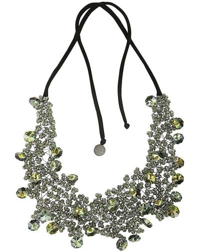 Maria Calderara Crystals Necklace - Black