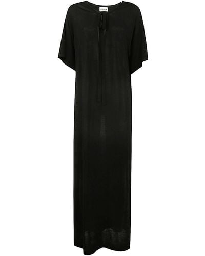 P.A.R.O.S.H. Short Sleeve Dress - Black