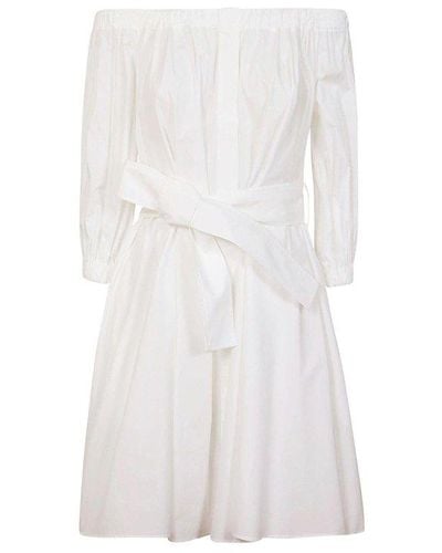 P.A.R.O.S.H. Satin Dress - White