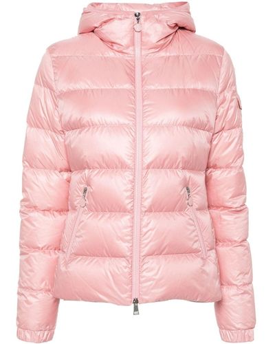 Moncler Gles Hooded Puffer Jacket - Pink
