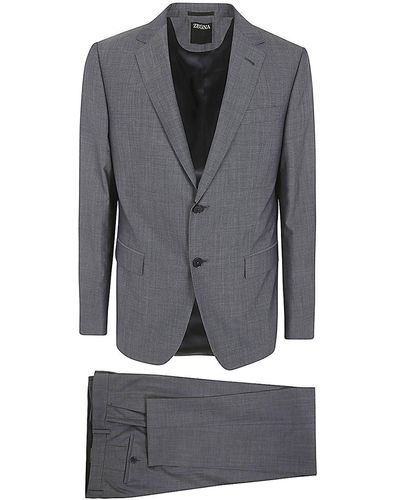 ZEGNA Pure Wool Suit - Grey