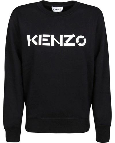 KENZO Printed Logo Sweatshirt - Black