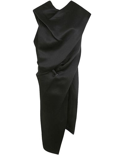 Issey Miyake Enveloping Midi Dress - Black