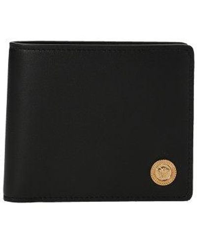 Versace Medusa Detailed Wallet - Black
