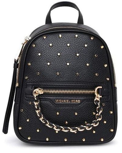 Michael Kors Leather Elliot Mini Backpack - Black