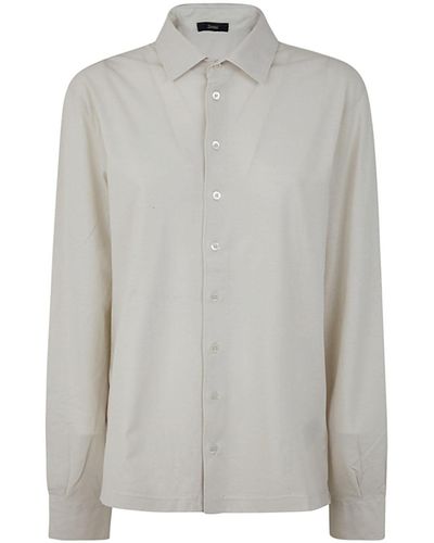 Herno Crepe Shirt - Gray