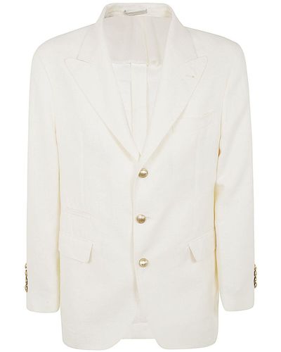 Brunello Cucinelli Suit Type Jacket - White
