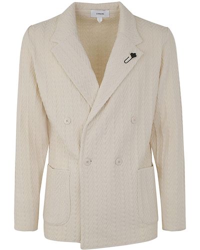Lardini Knitted Jacket - Natural