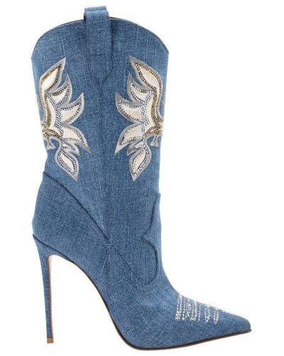 Le Silla Ankle Boots - Blue
