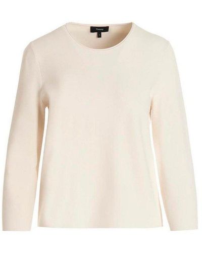 Theory Round Neck - Natural
