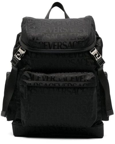 Versace Allover Backpack In - Black