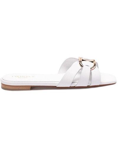 Twin Set Sandals - White