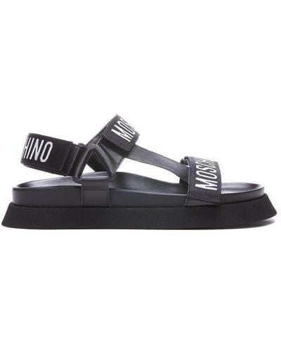 Moschino Calf Leather Sandals - White