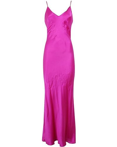 Pierre Louis Mascia Silk Slip Dress - Pink