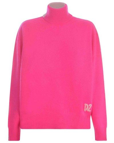 DSquared² Two-tone Sweater - Pink