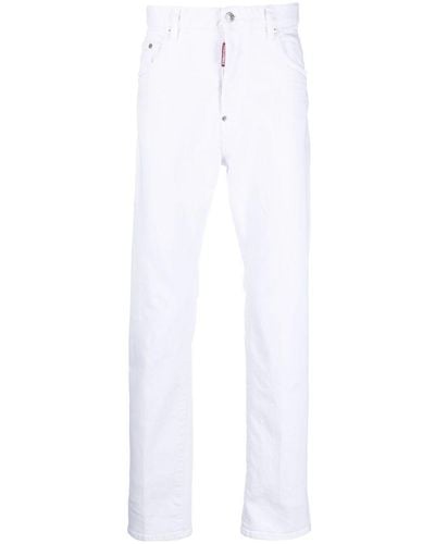 DSquared² Straight-leg Denim Jeans - White